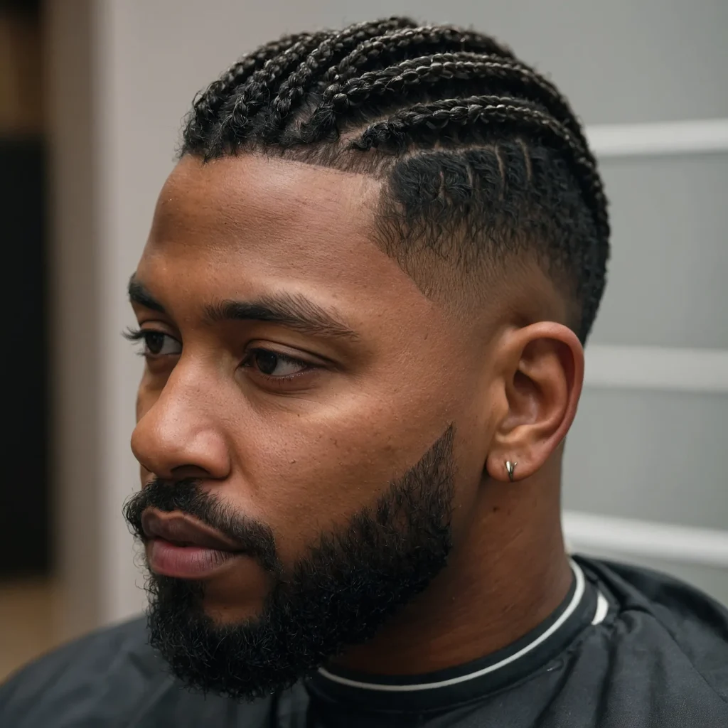 Mid Taper Fade with Mini TwistsBlack man wi 3