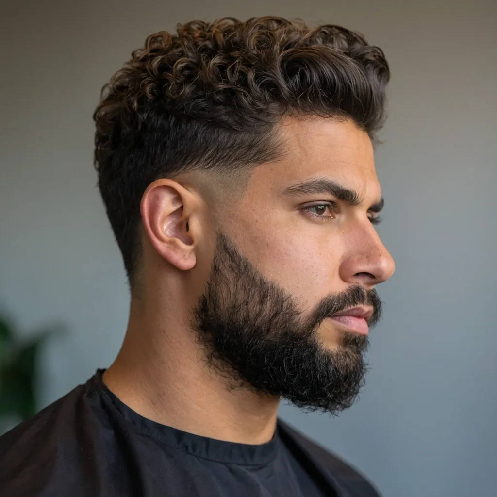 Mid Taper Fade with Natural TextureWavy loose 3