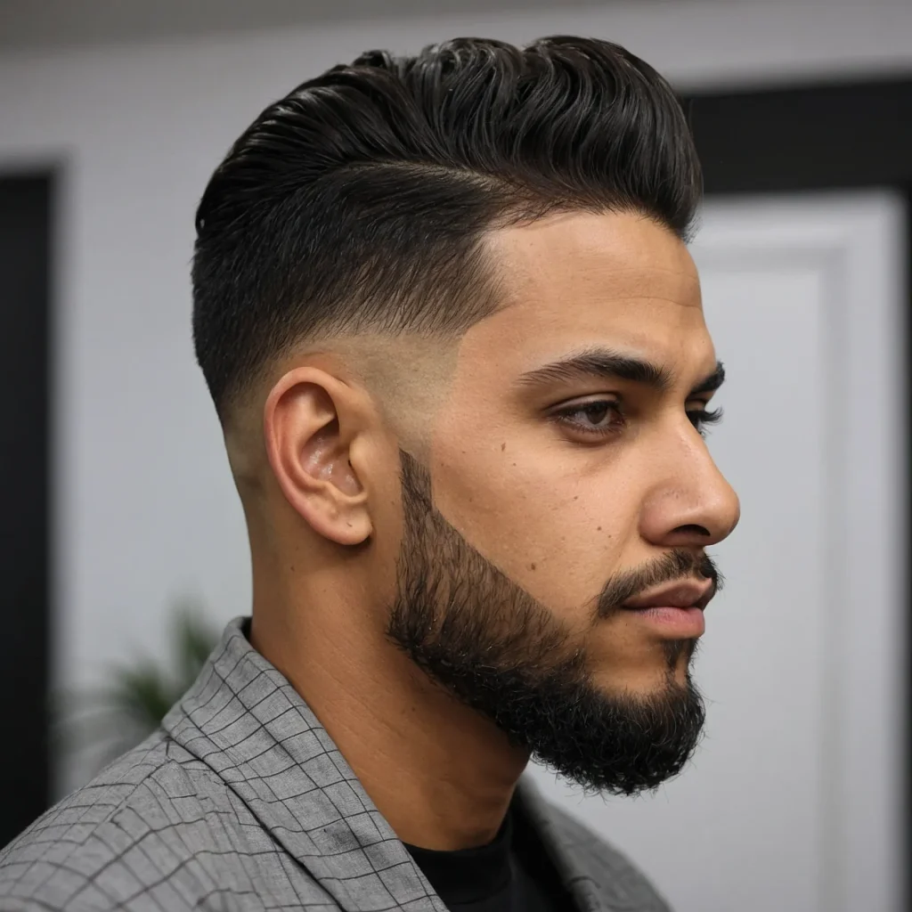 Mid Taper Fade with ShapeUpCrisp hairline sh0