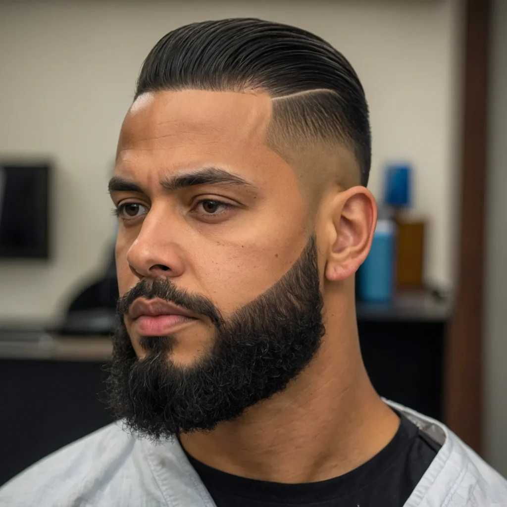 Mid Taper Fade with ShapeUpCrisp hairline sh3