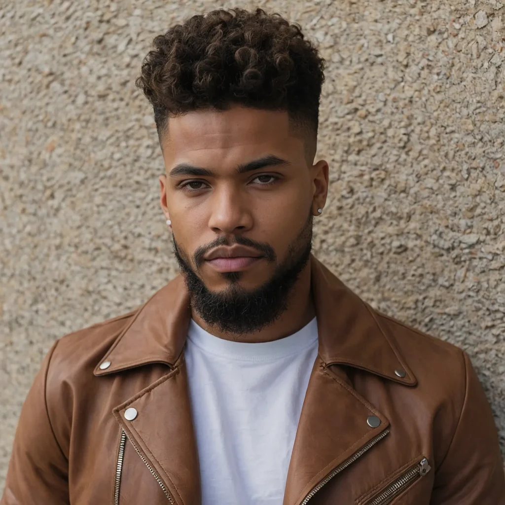 Mid Taper Fade with SideSwept HairNatural hai 3