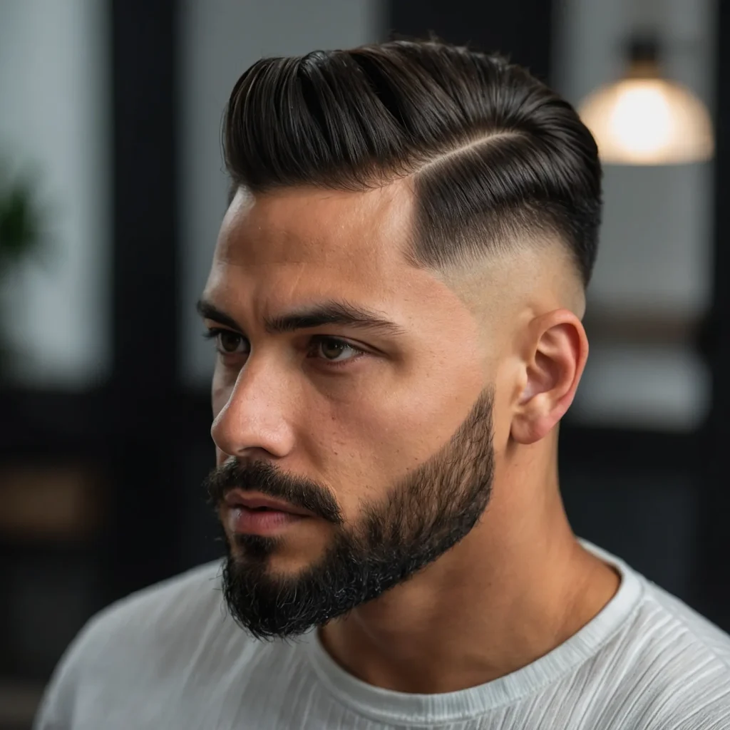 Mid Taper Fade with Side PartEditorialstyle i 0