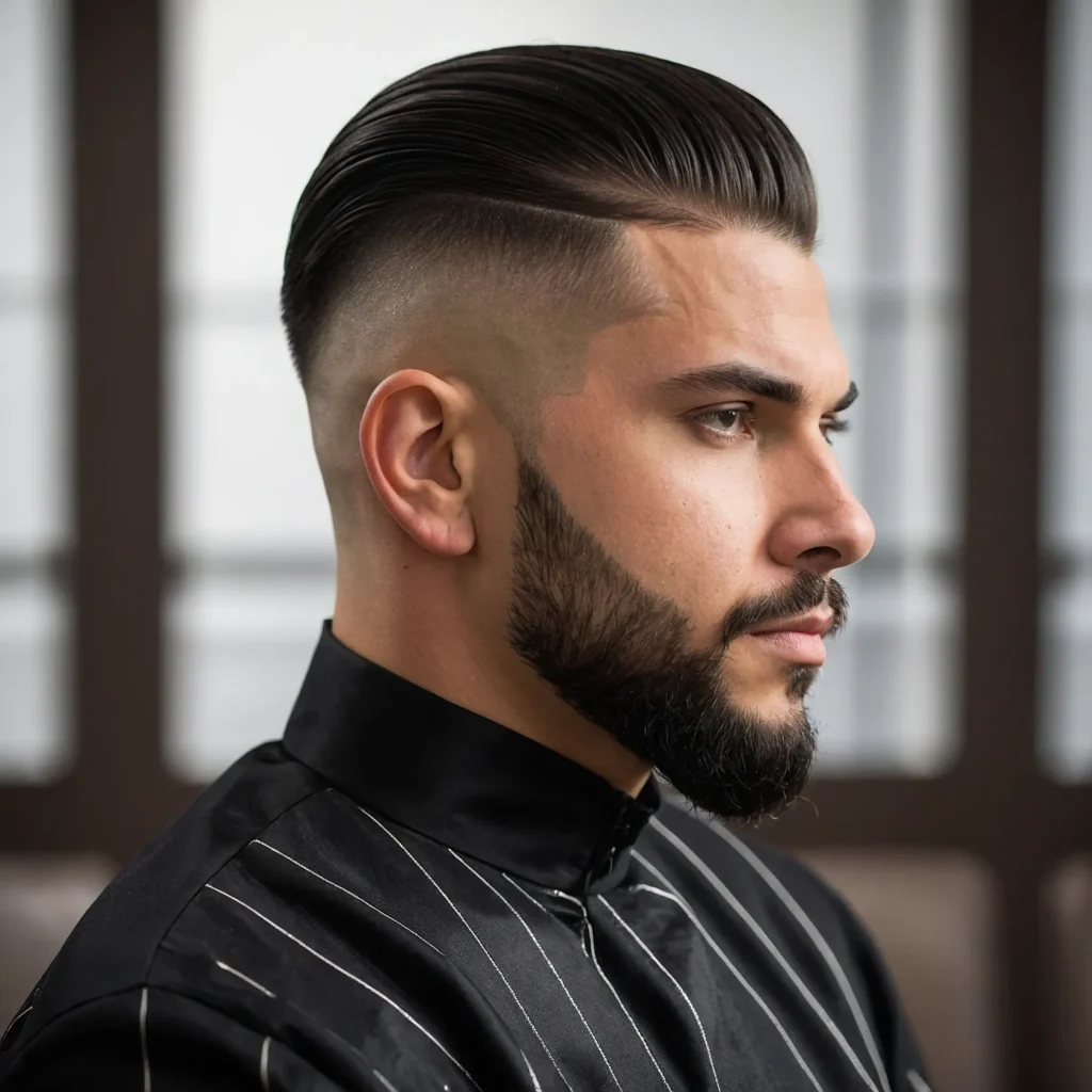 Mid Taper Fade with Slick BackSlicked back h3