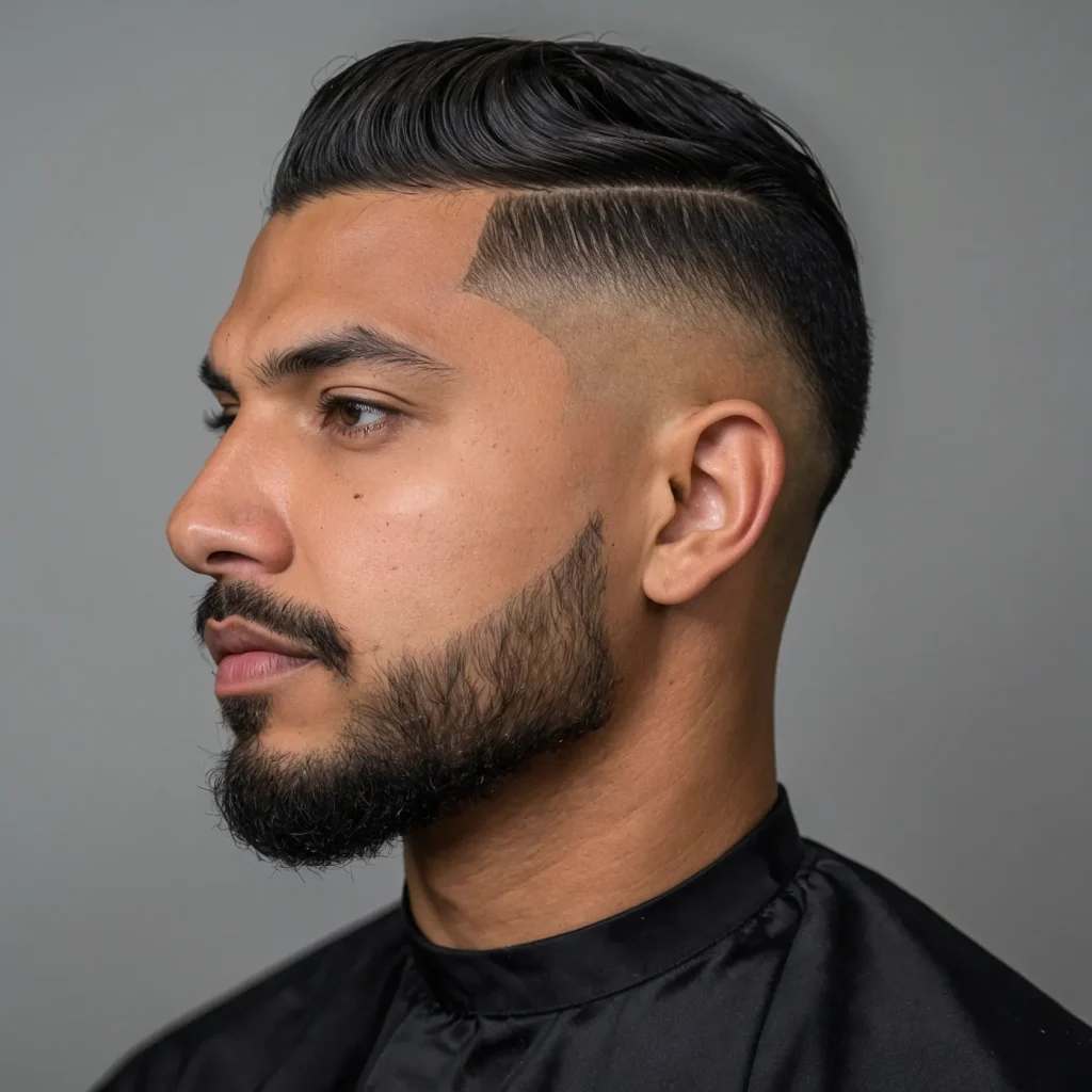 Mid Taper Fade with Wavesman with natural w 0