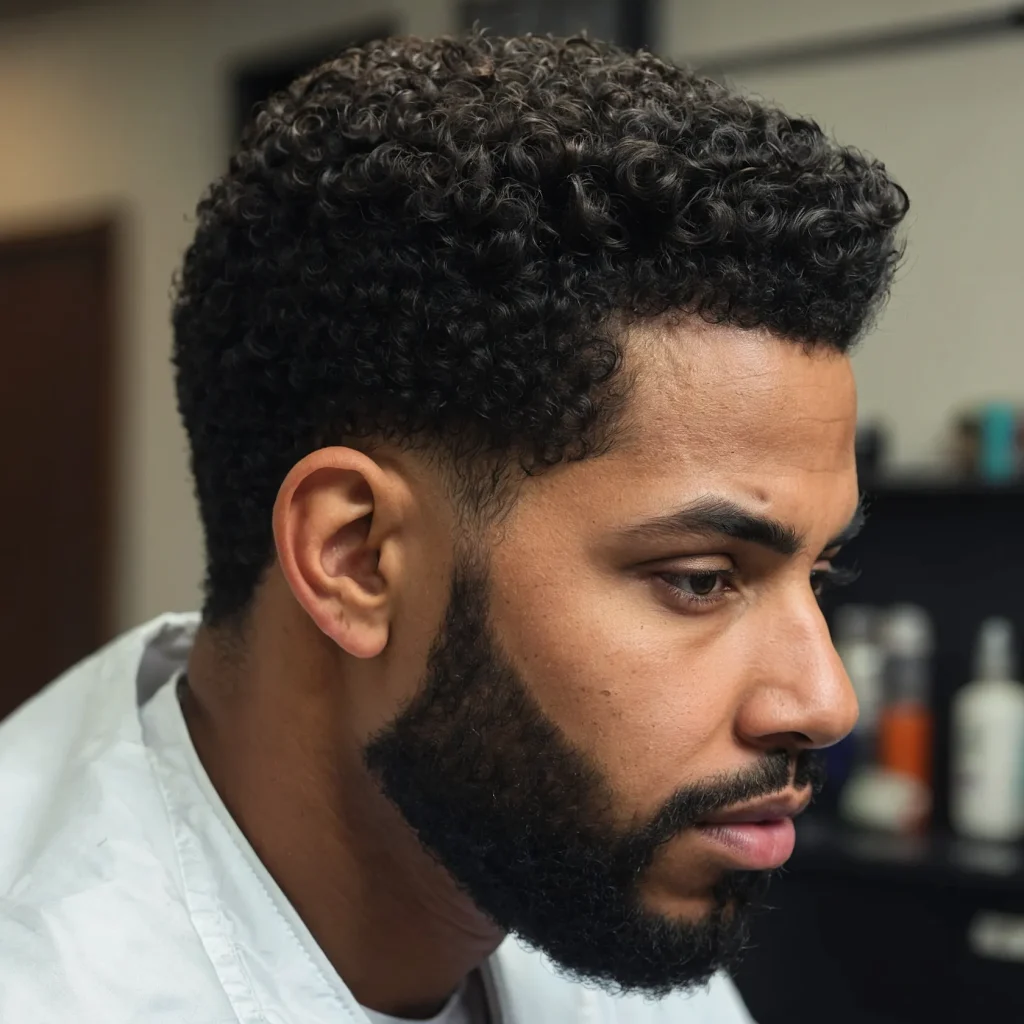 Short Fro with Taper FadeShort fro gradually