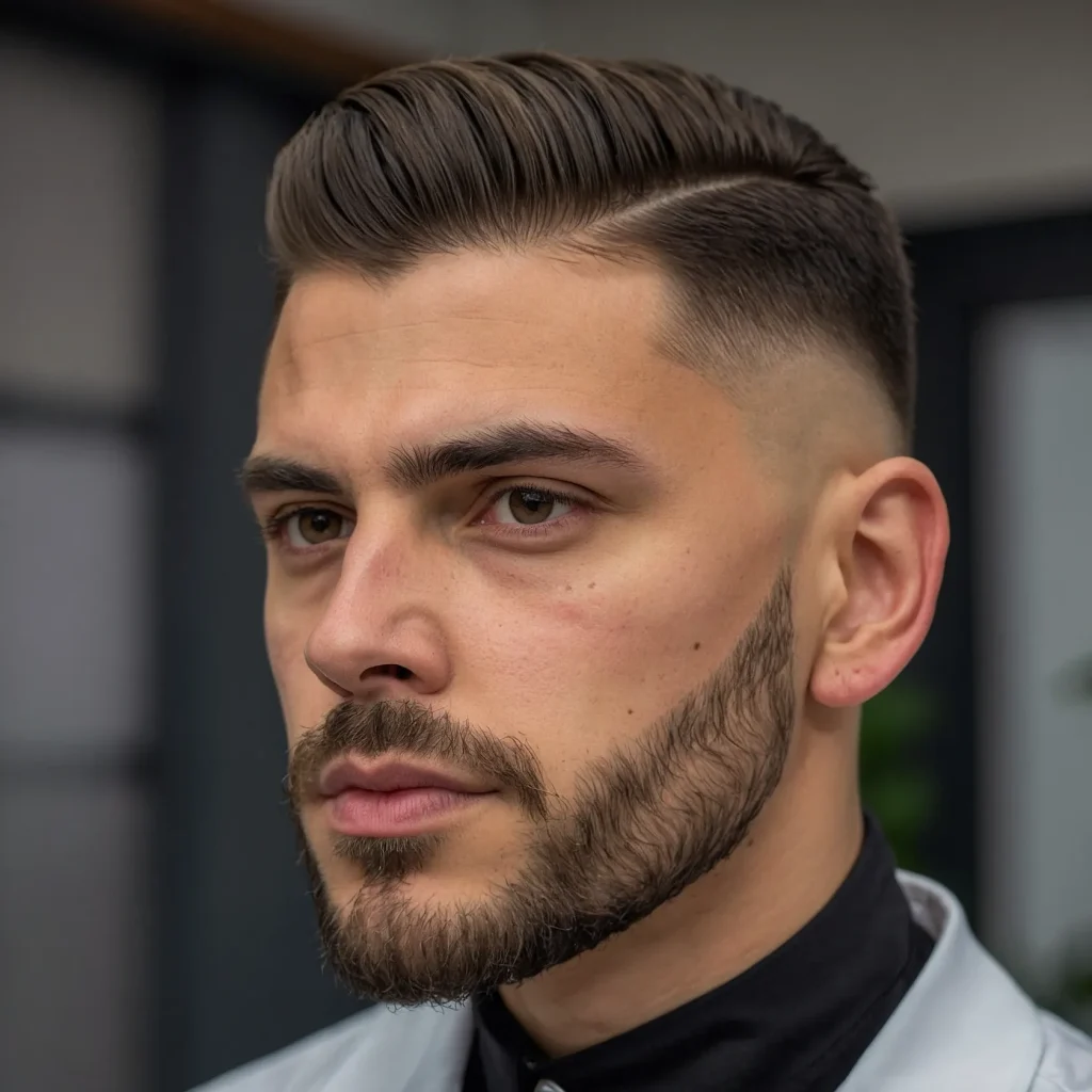 Skin Taper Fade Subtle Bare NecklineBare neck