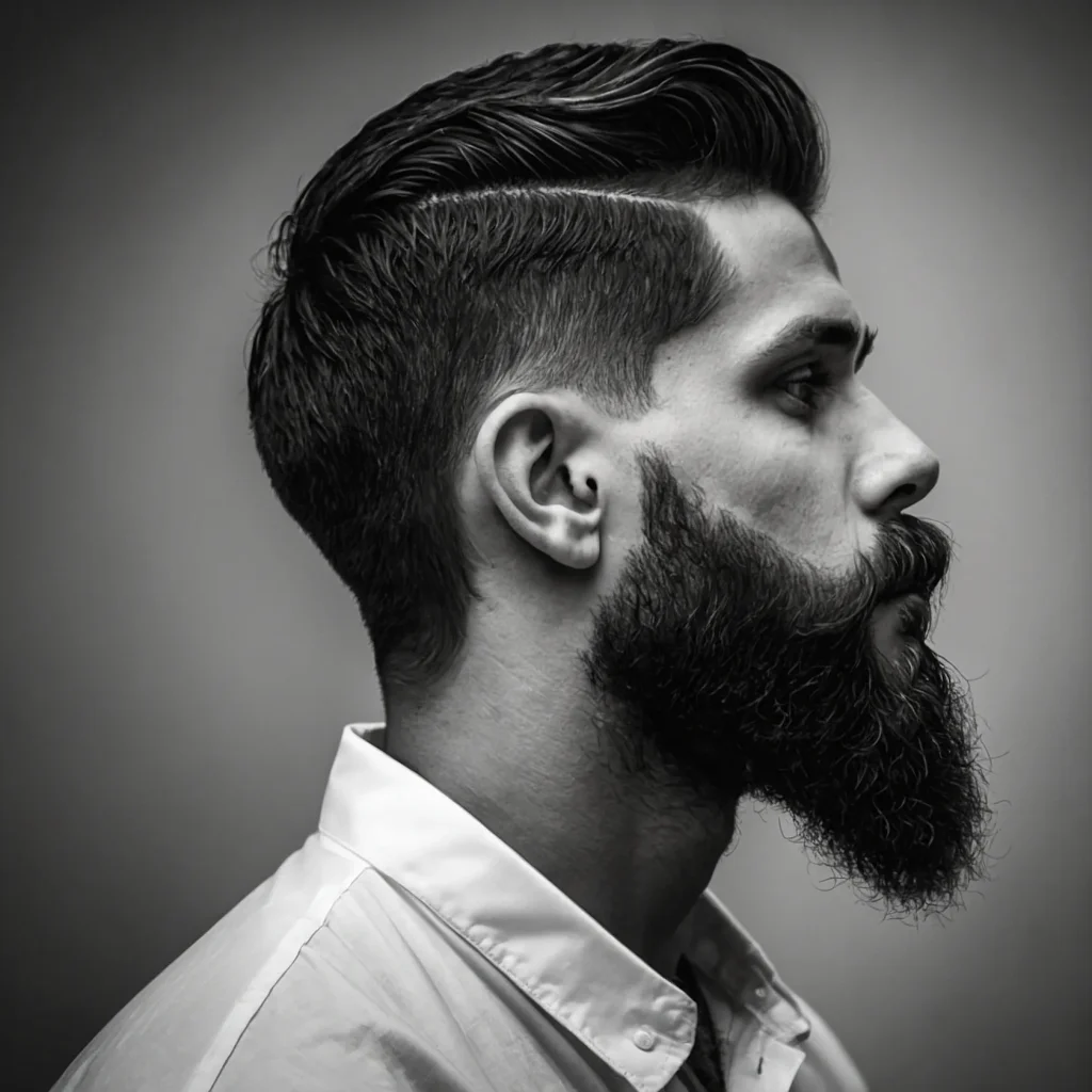 Taper Fade with Beard TransitionHairtobeard t