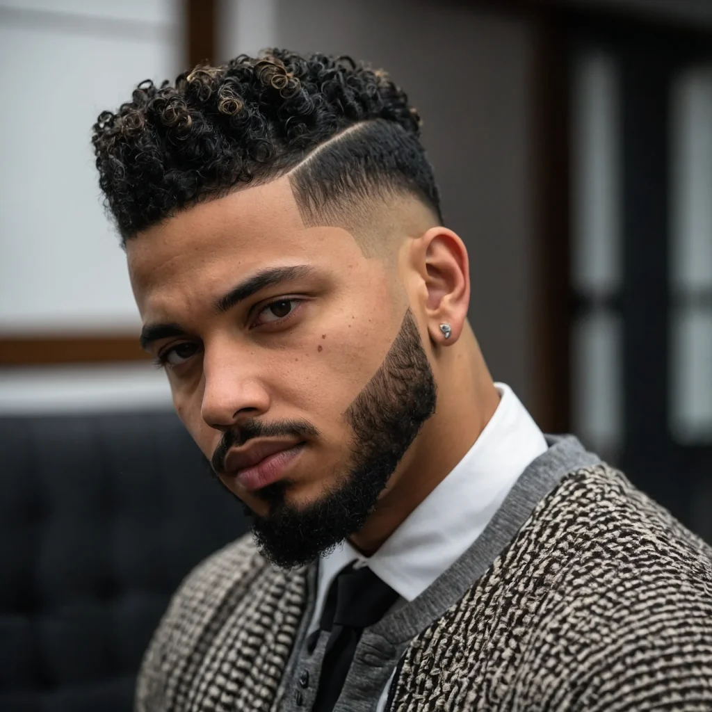 Taper Fade with Brushed Sponge TwistsTaper fa