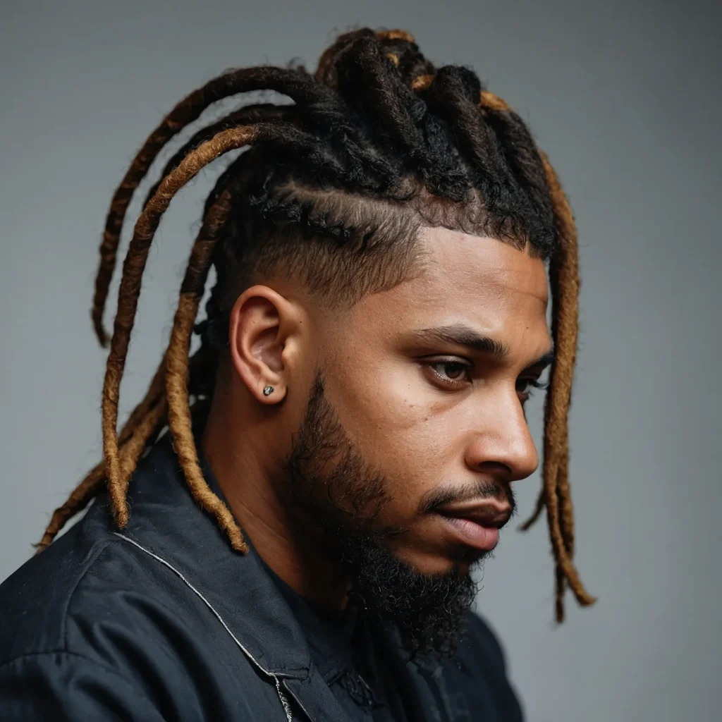 Taper Fade with Dreadsman with mediumlength