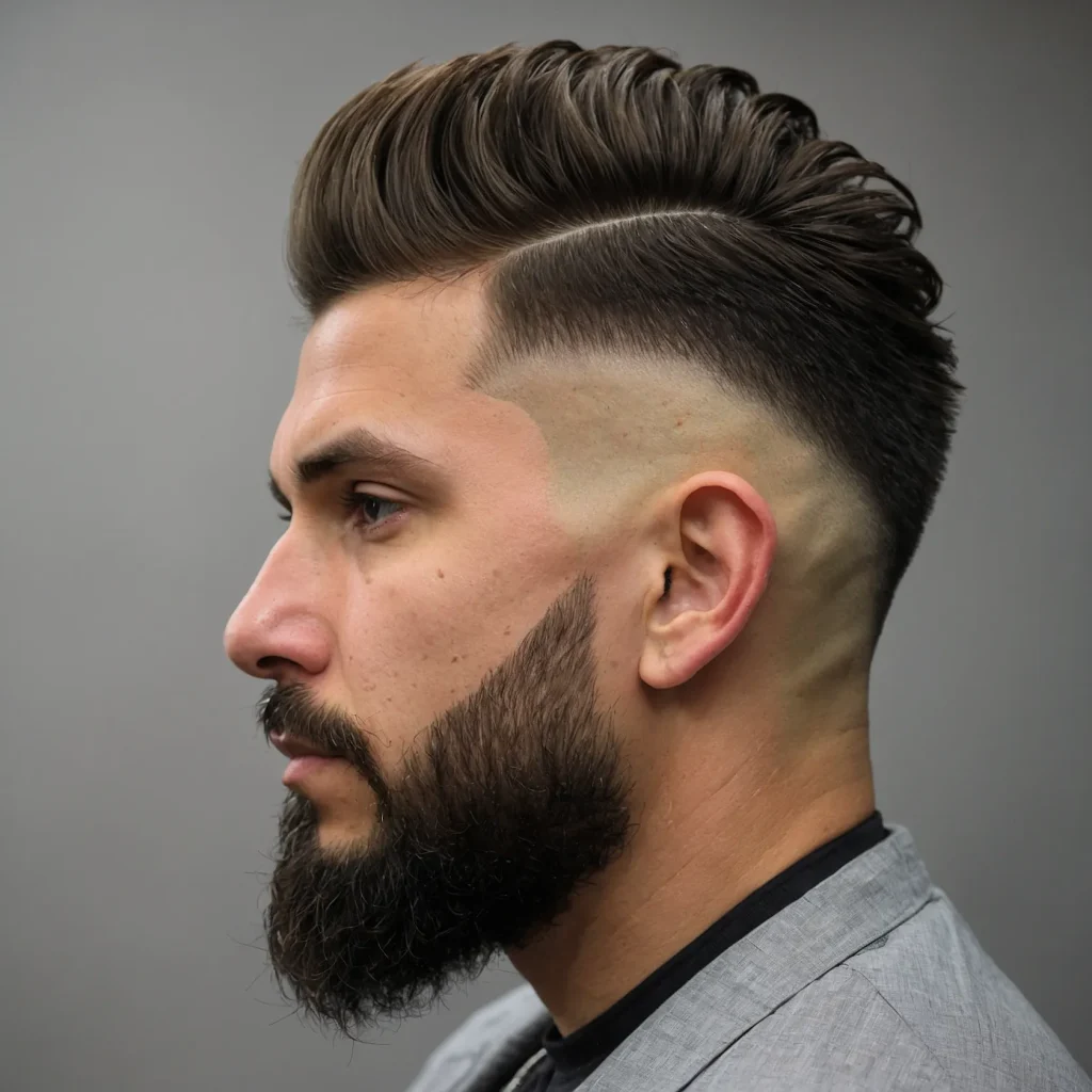 Taper Fade with Faux Hawkman with faux h3