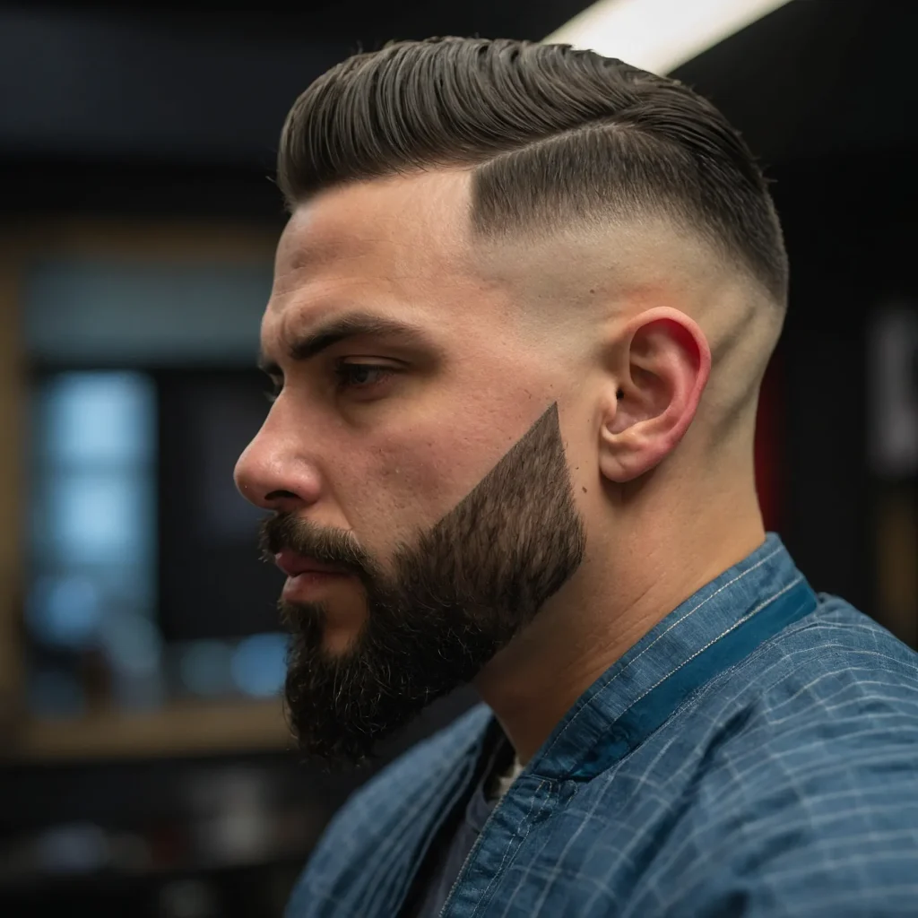 Taper Fade with Hard Partman with hard p3