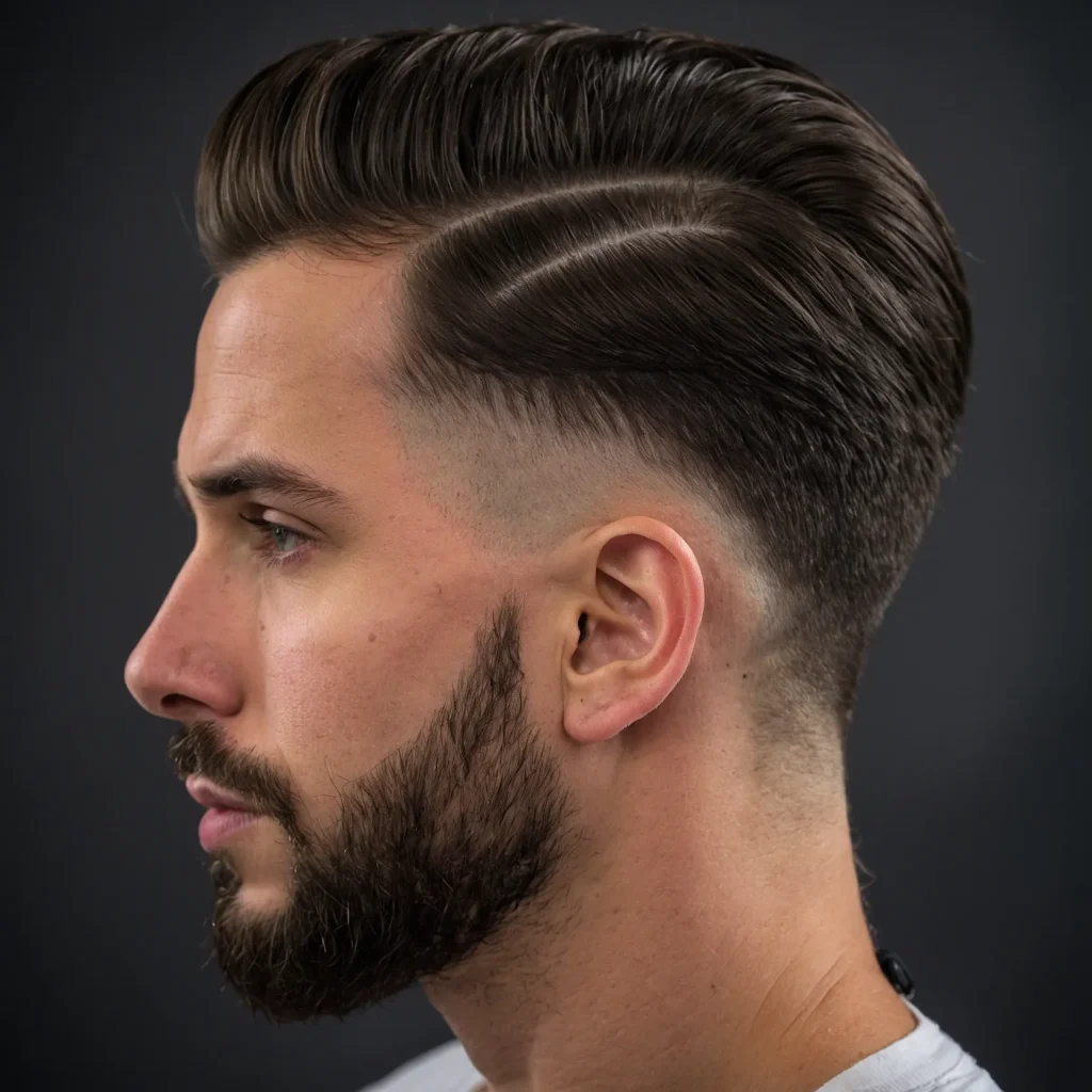 Taper Fade with High Volume Topman with v