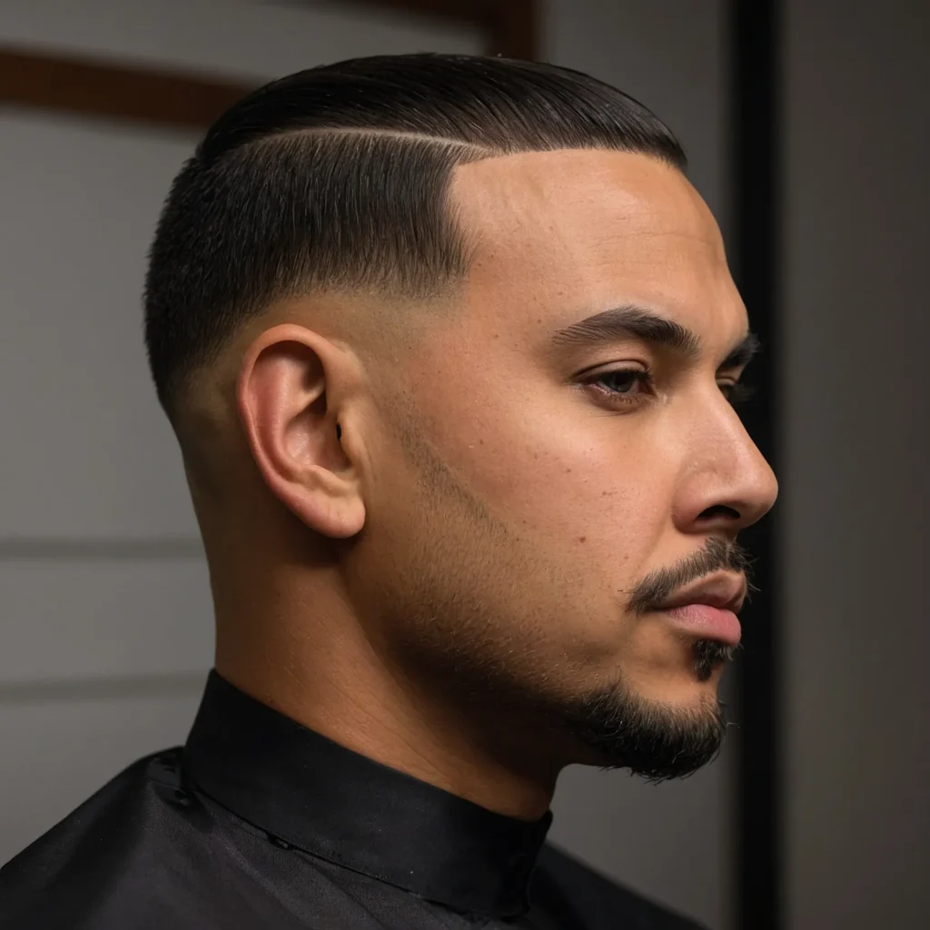 Taper Fade with LineUpman with crisp line