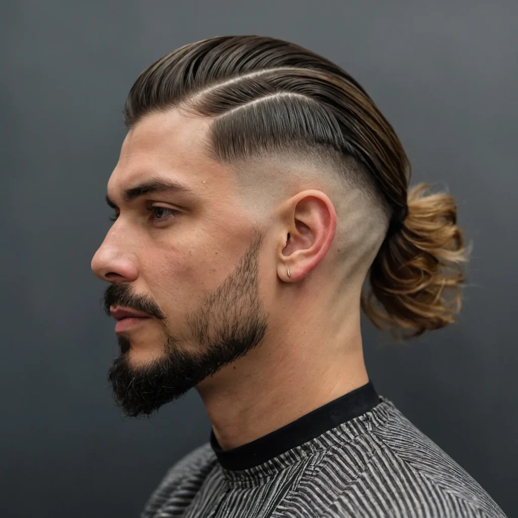 Taper Fade with Mulletman with modern mul