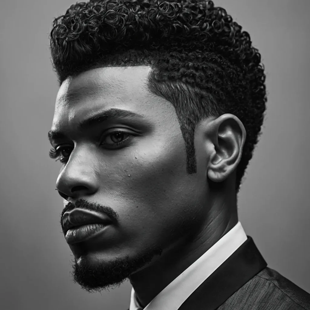 Taper Fade with Slick Back TopSlickedback afr