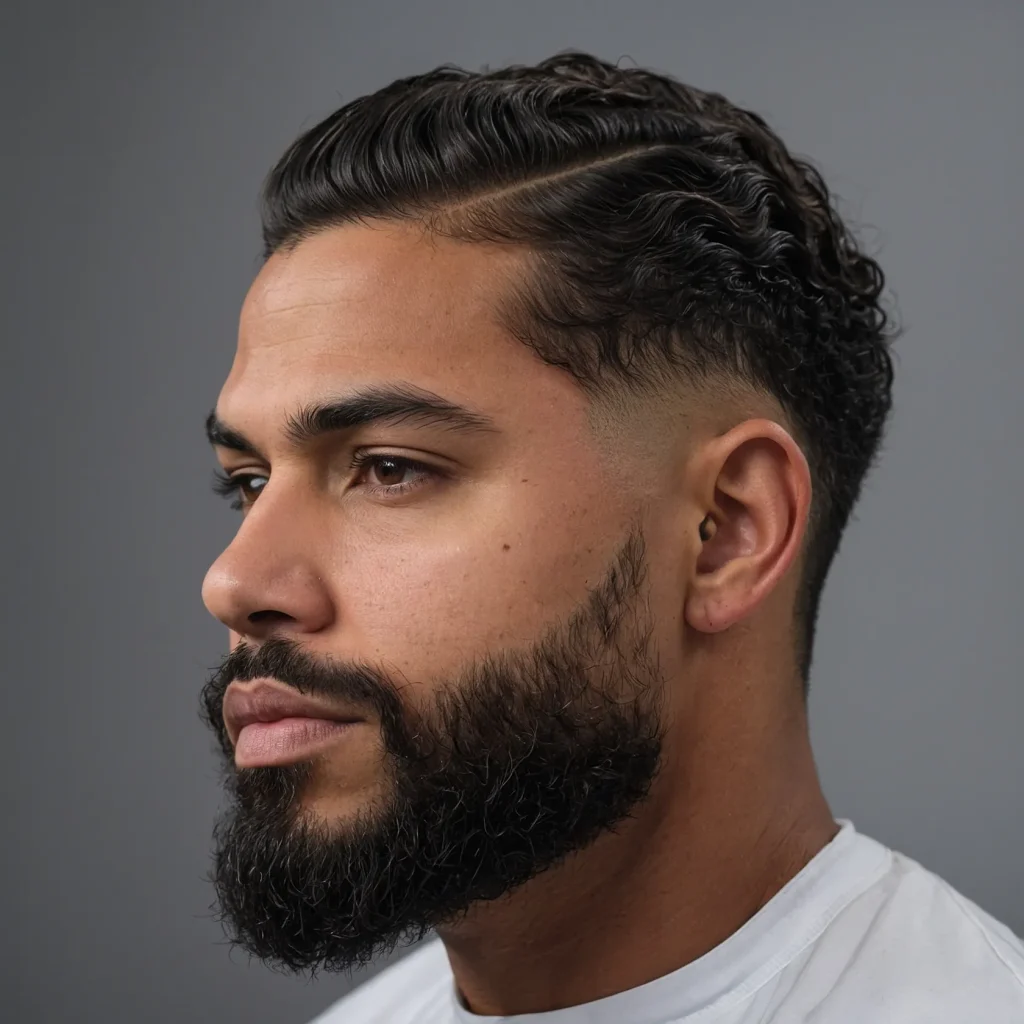 Taper Fade with Soft Wavesman with soft fl