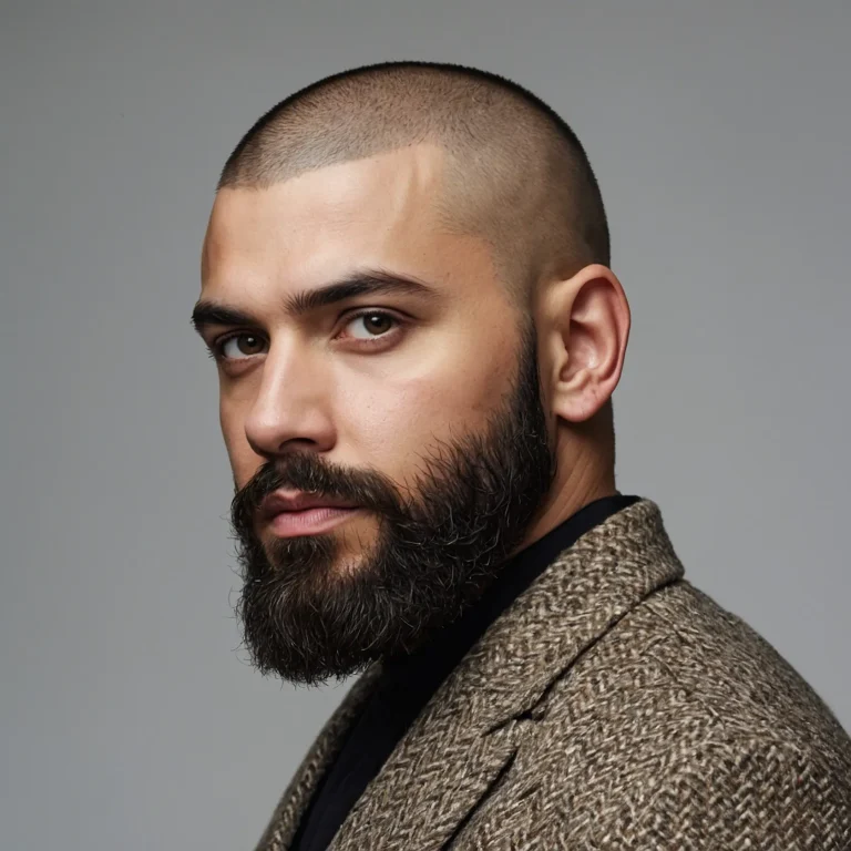 Buzz Cut with Beard Balancebuzz cut paired 2