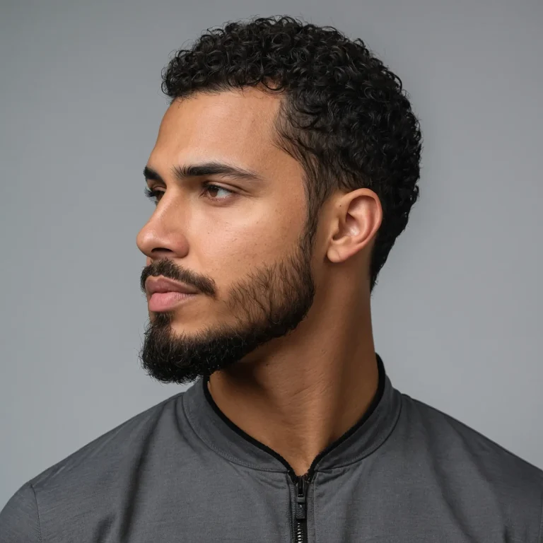 Curly Buzz Cut for Textured Hairman with n2
