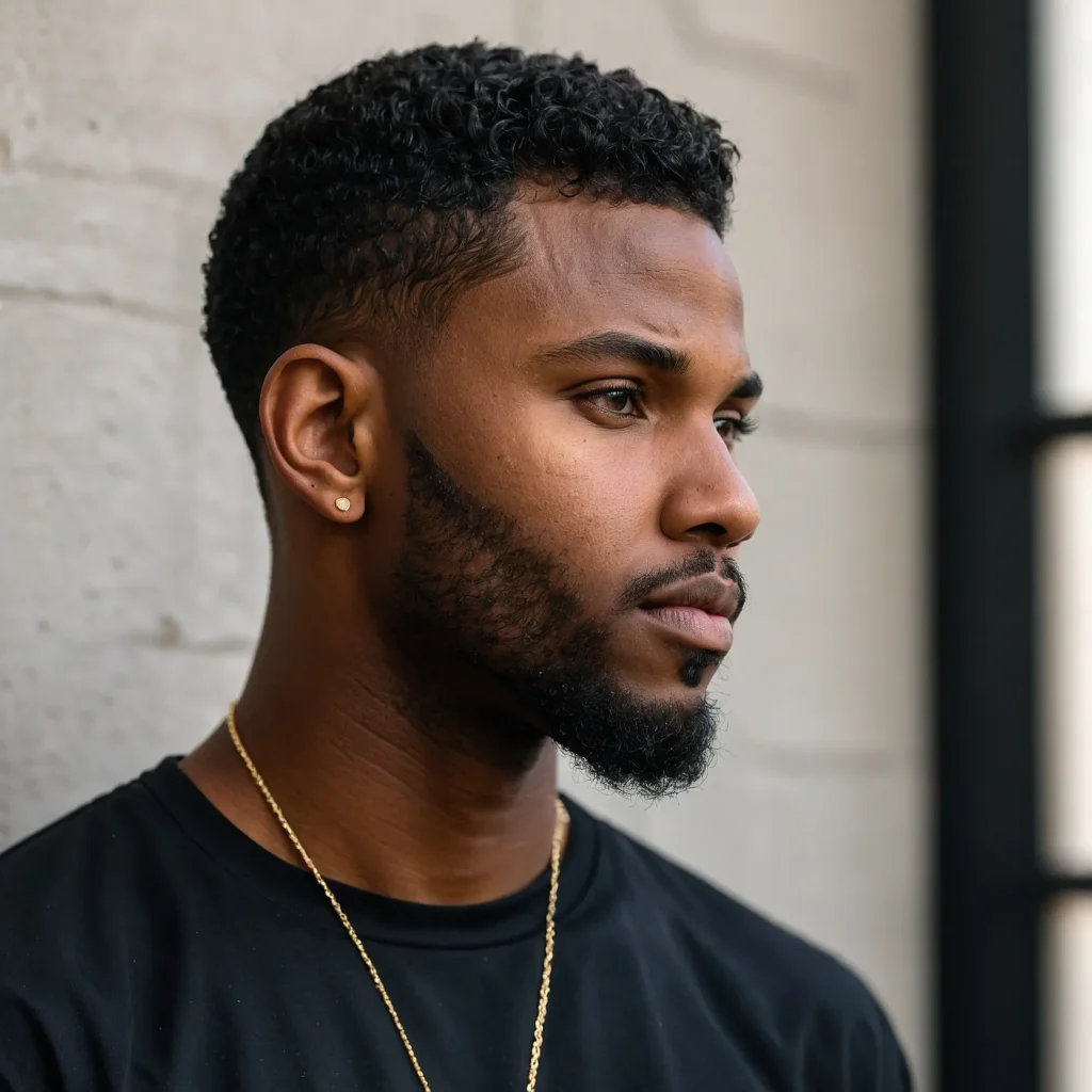Low Taper with Textured Crop TopBlack man w