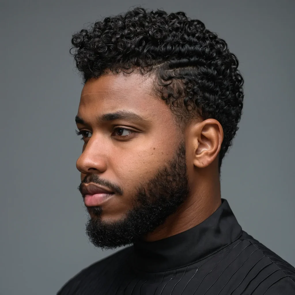 Low Taper with TwistOut TopBlack man with