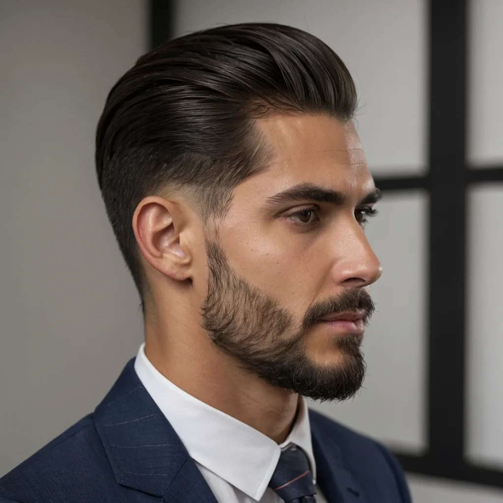 Refined Side Partpolished side part hairsty 2