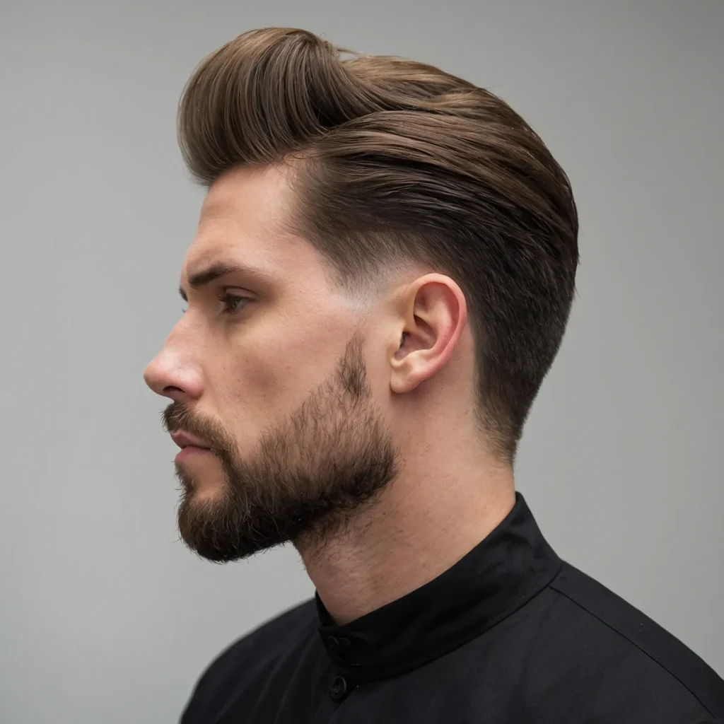 Soft Quiff with Low Taperman styled with 2