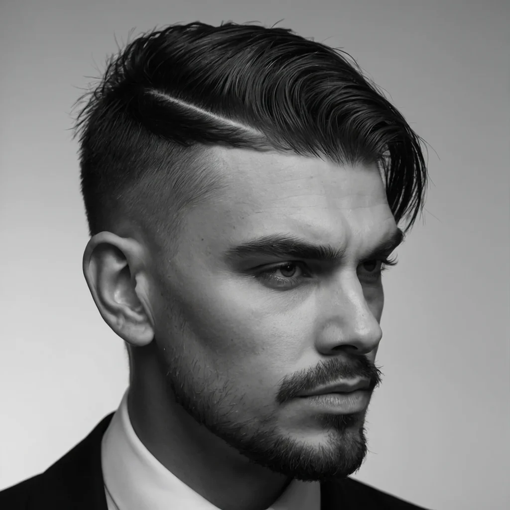 Straight Fringe Low Fademan with blunt s 2