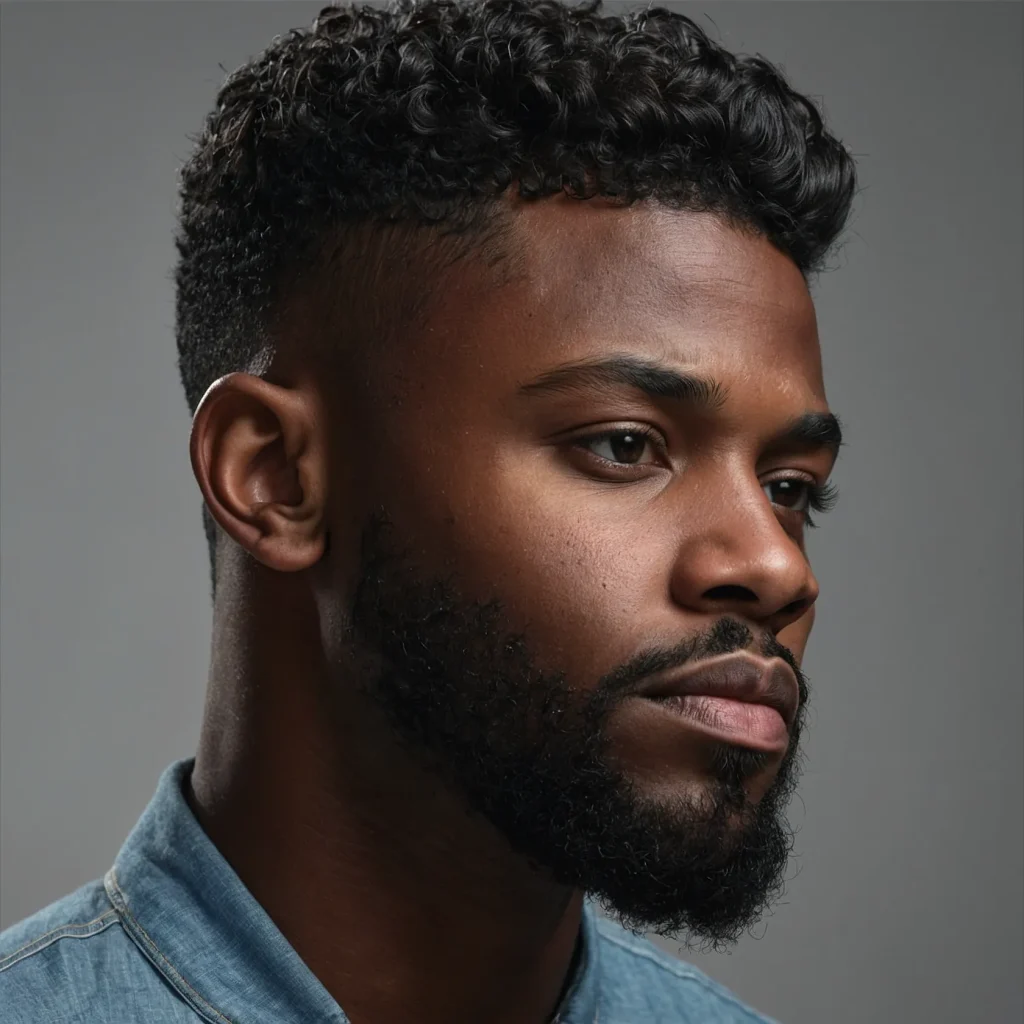 highly realistic image of one Black man wit 3