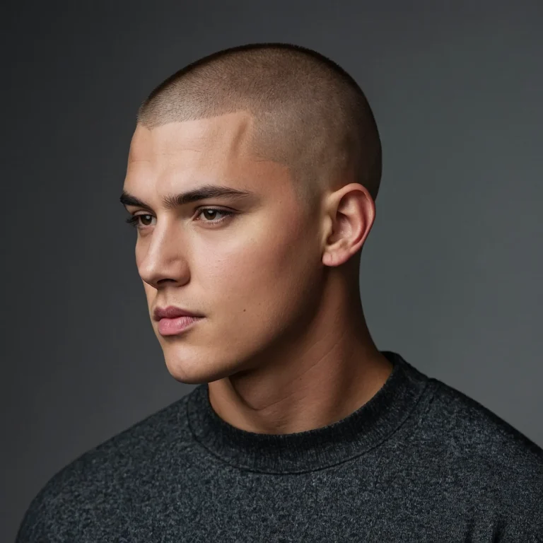 men Buzz Cut for Rounded Faces Slightly Long 2