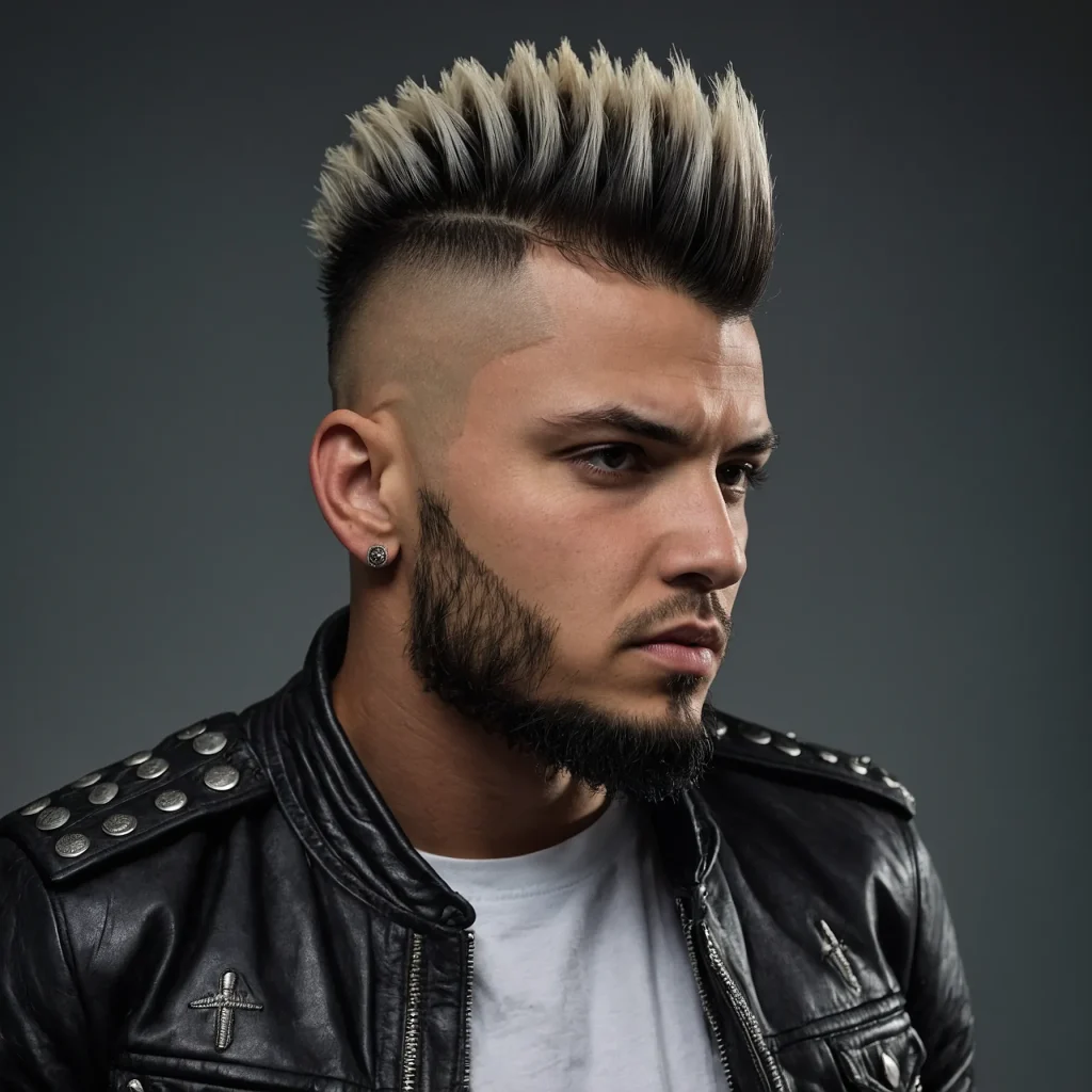 10 Mohawk Fade with DesignPromptmohawk with 0