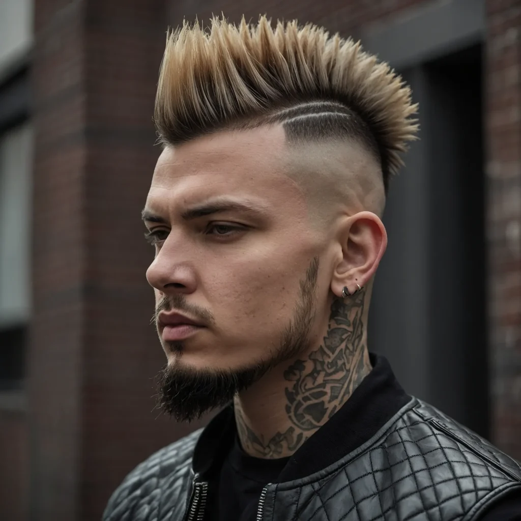 10 Mohawk Fade with DesignPromptmohawk with 3