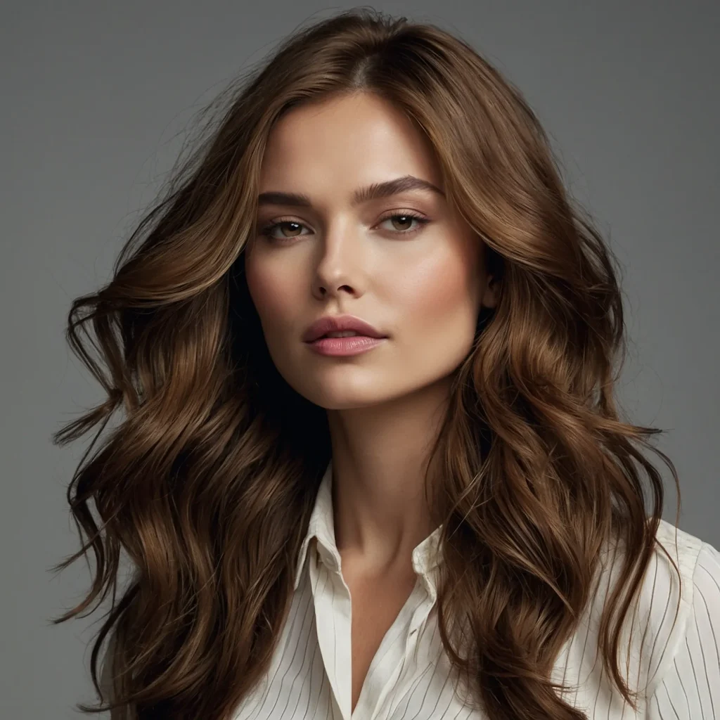 A closeup portrait of a woman with soft natur 1