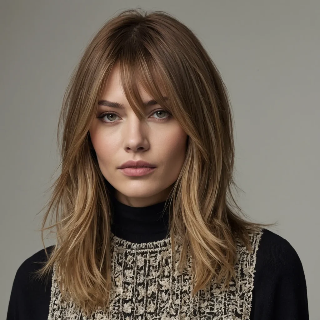 A hyperrealistic portrait of a modern hairsty 1