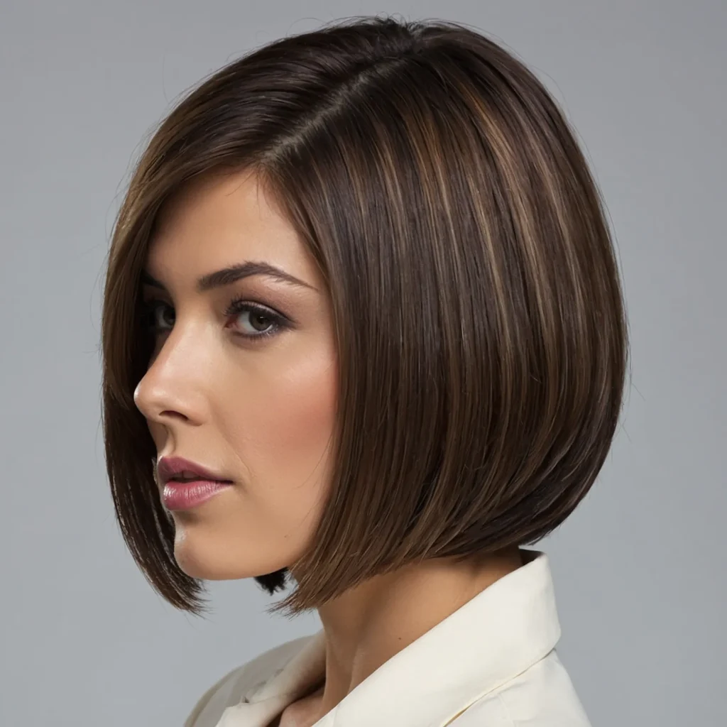 A modern stacked graduated bob haircut featur 2