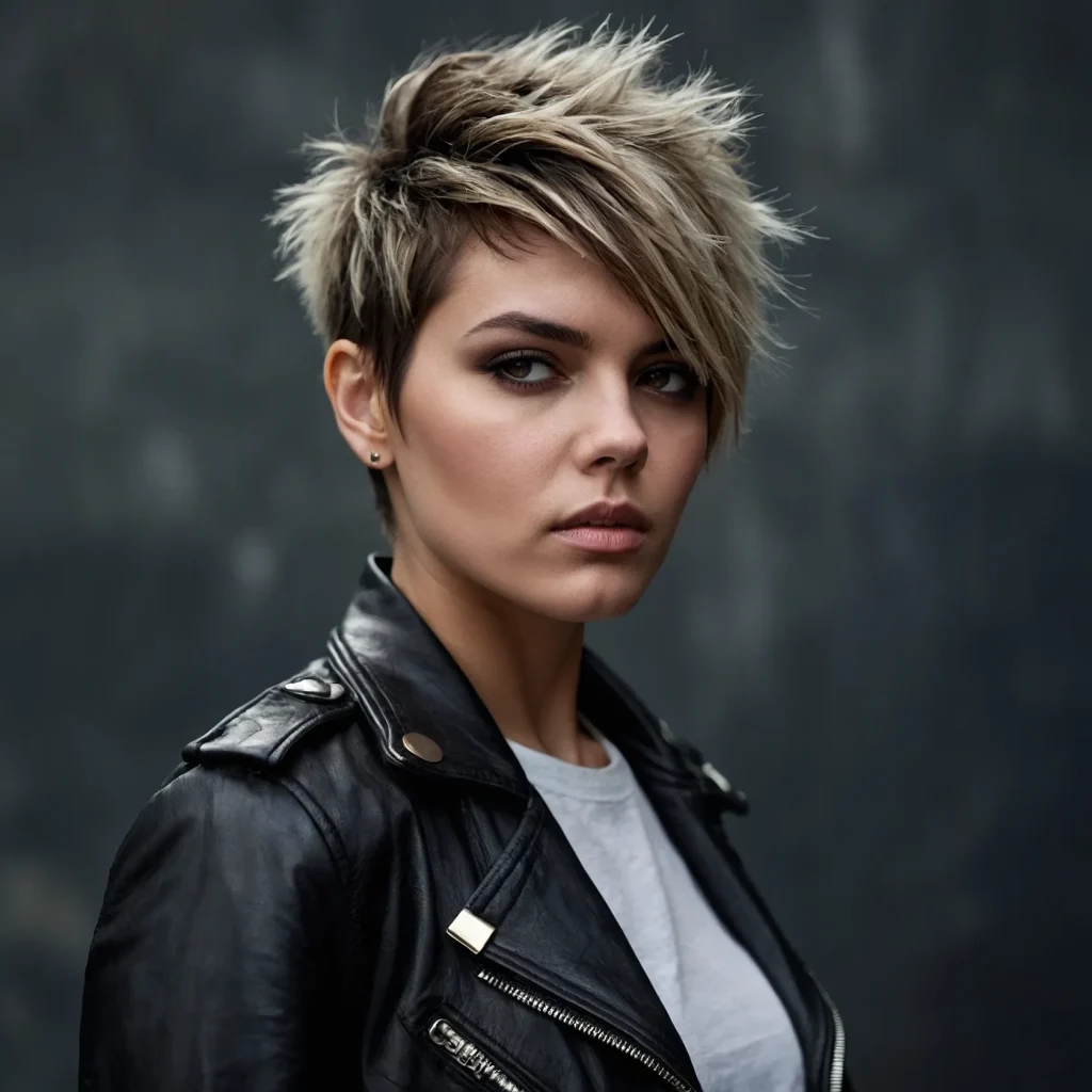 A realistic closeup portrait of a woman with 1