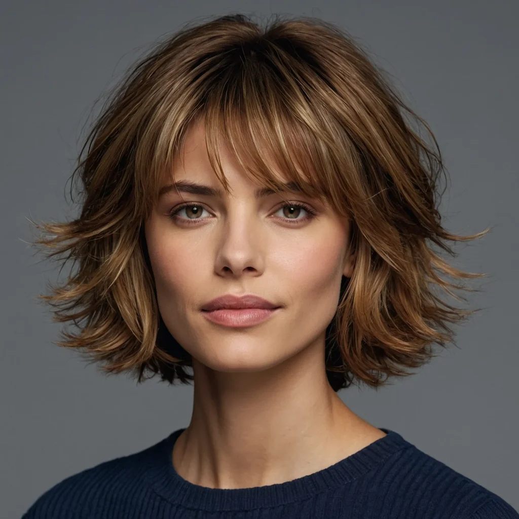 A realistic closeup portrait of a woman with 2 (1)