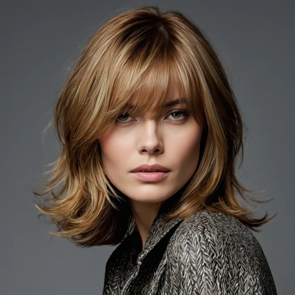 A realistic hairstyle featuring thin naturall 2