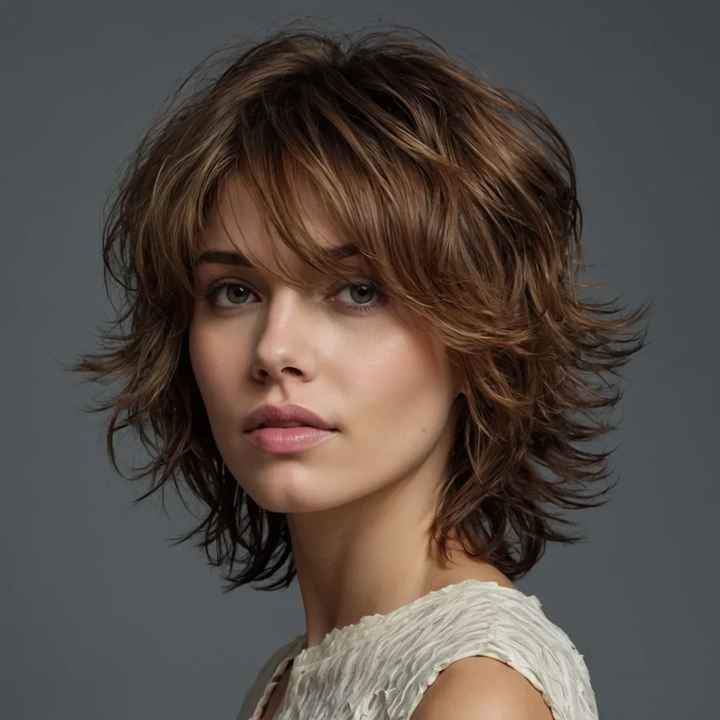 A realistic photo of a woman with a collarbon 2