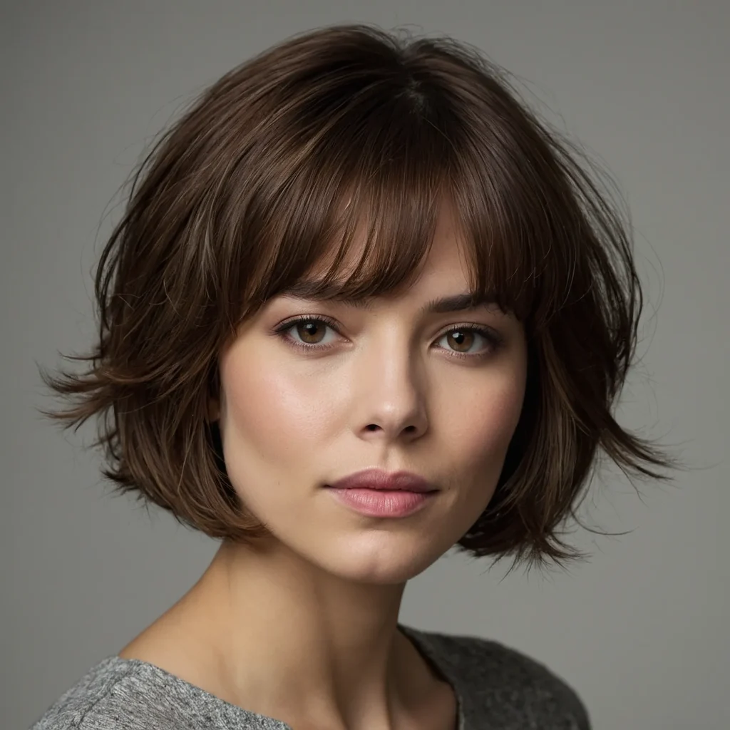 A realistic portrait of a woman with a chinle 2