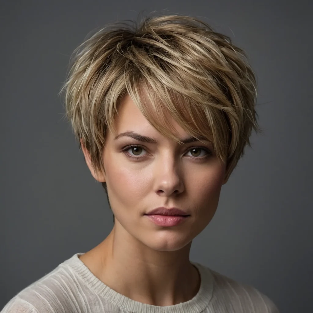 A realistic portrait of a woman with a textur 2 (1)