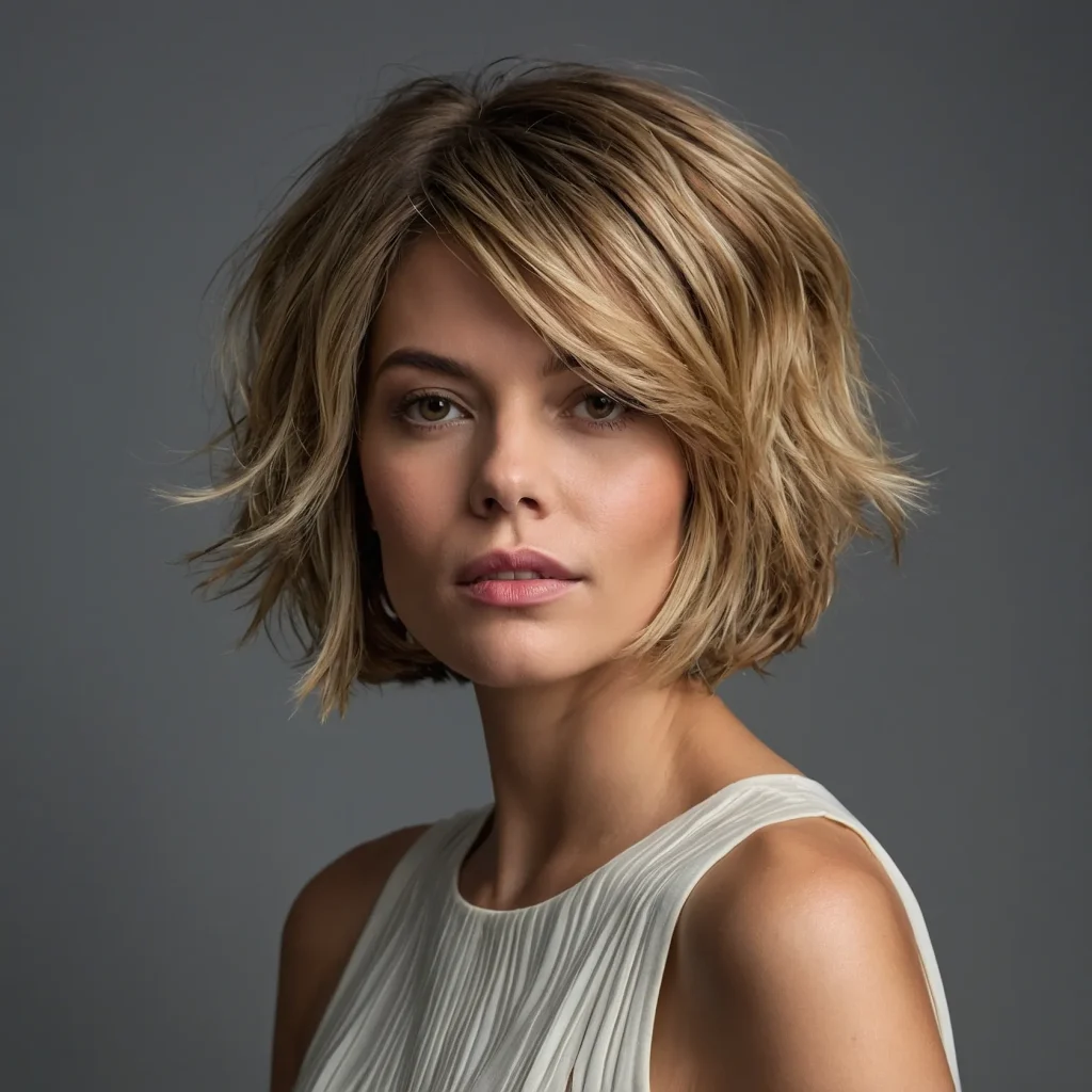 A realistic portrait of a woman with a tousle 2