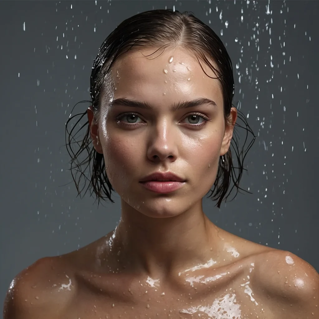 A realistic portrait of a woman with a wetloo 2