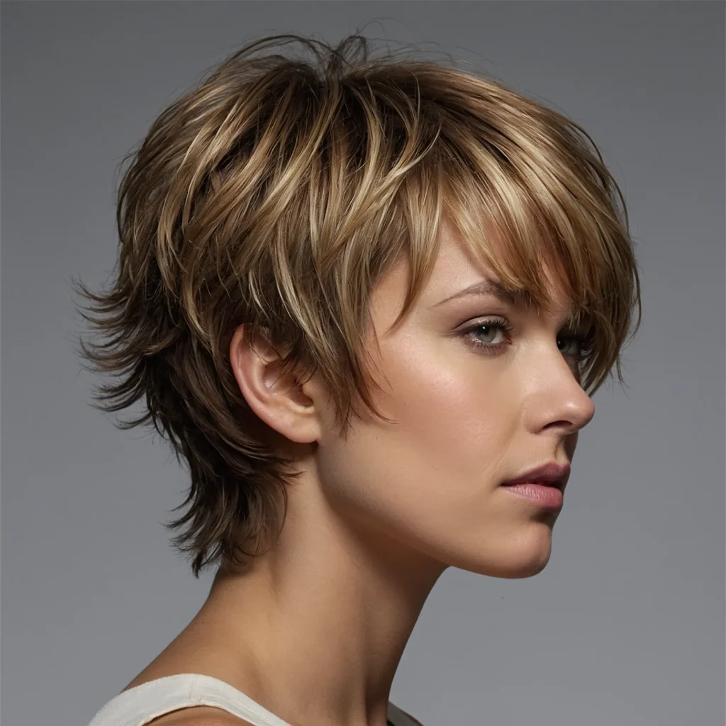 A realistic portrait of a woman with a wispy 2
