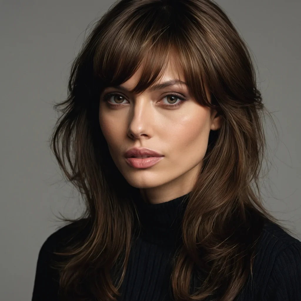 A realistic portrait of a woman with glossy d 2