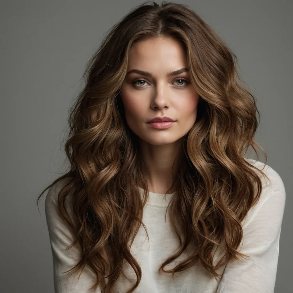 A realistic portrait of a woman with textured 2 (1)