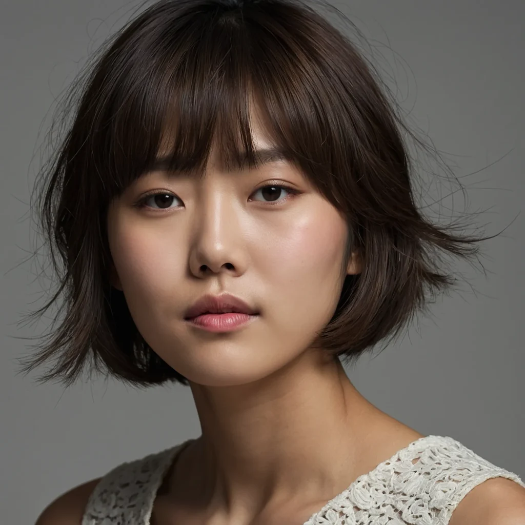 A realistic portrait of a young Korean person 3