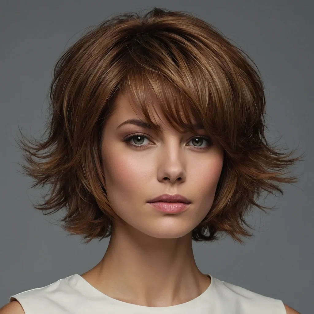 A stylish realistic portrait of a person with 3