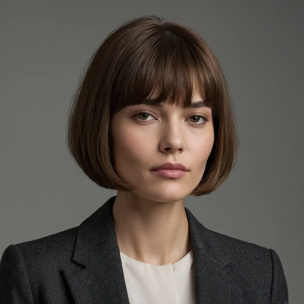 A stylish woman with a modern French Bob 20 h 3