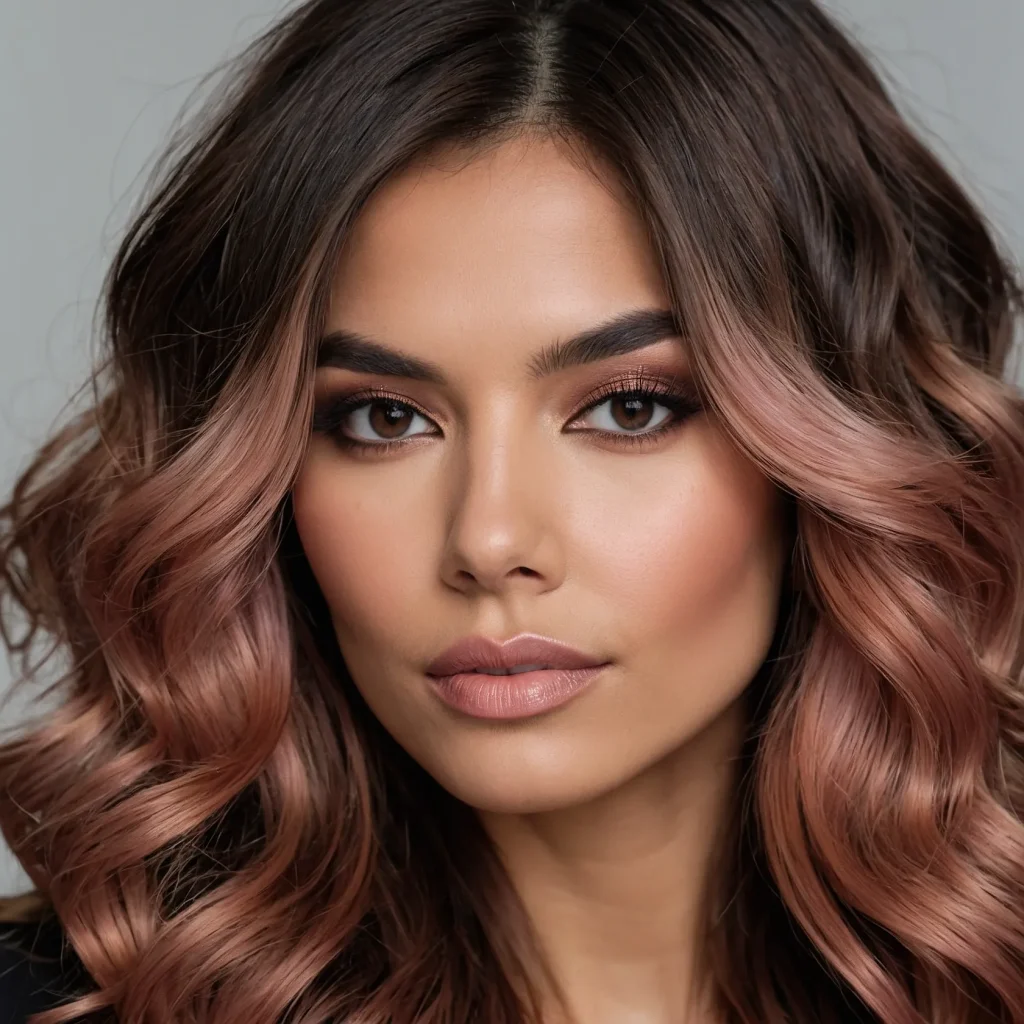 A woman with long voluminous hair featuring a 0