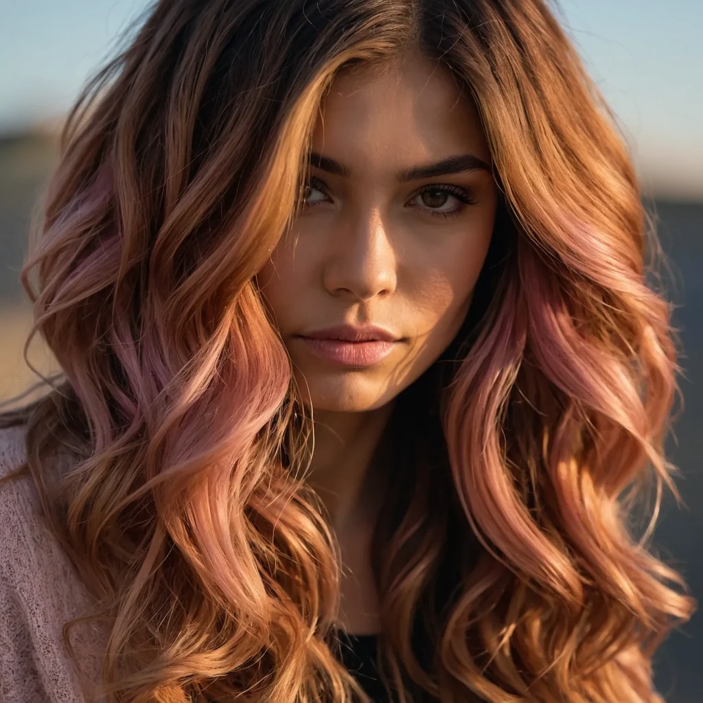 A woman with medium to long wavy hair featuri 0